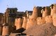 India: Early morning sun on the walls of Jaisalmer fort, Jaiselmer, Rajasthan